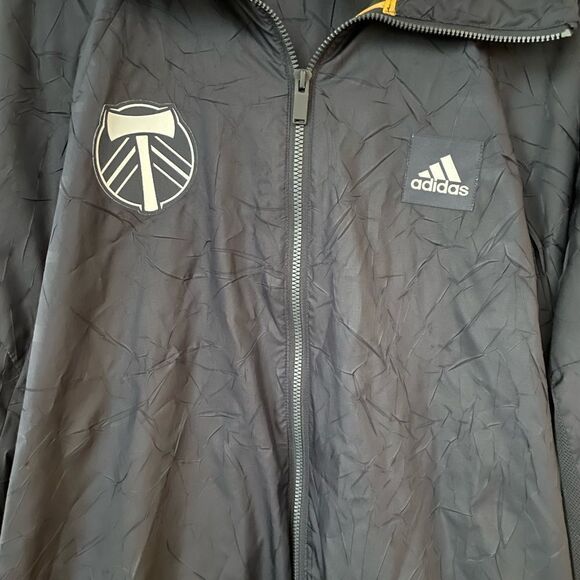 Adidas Timbers Navy and Yellow Windbreaker XL - Picture 3 of 12